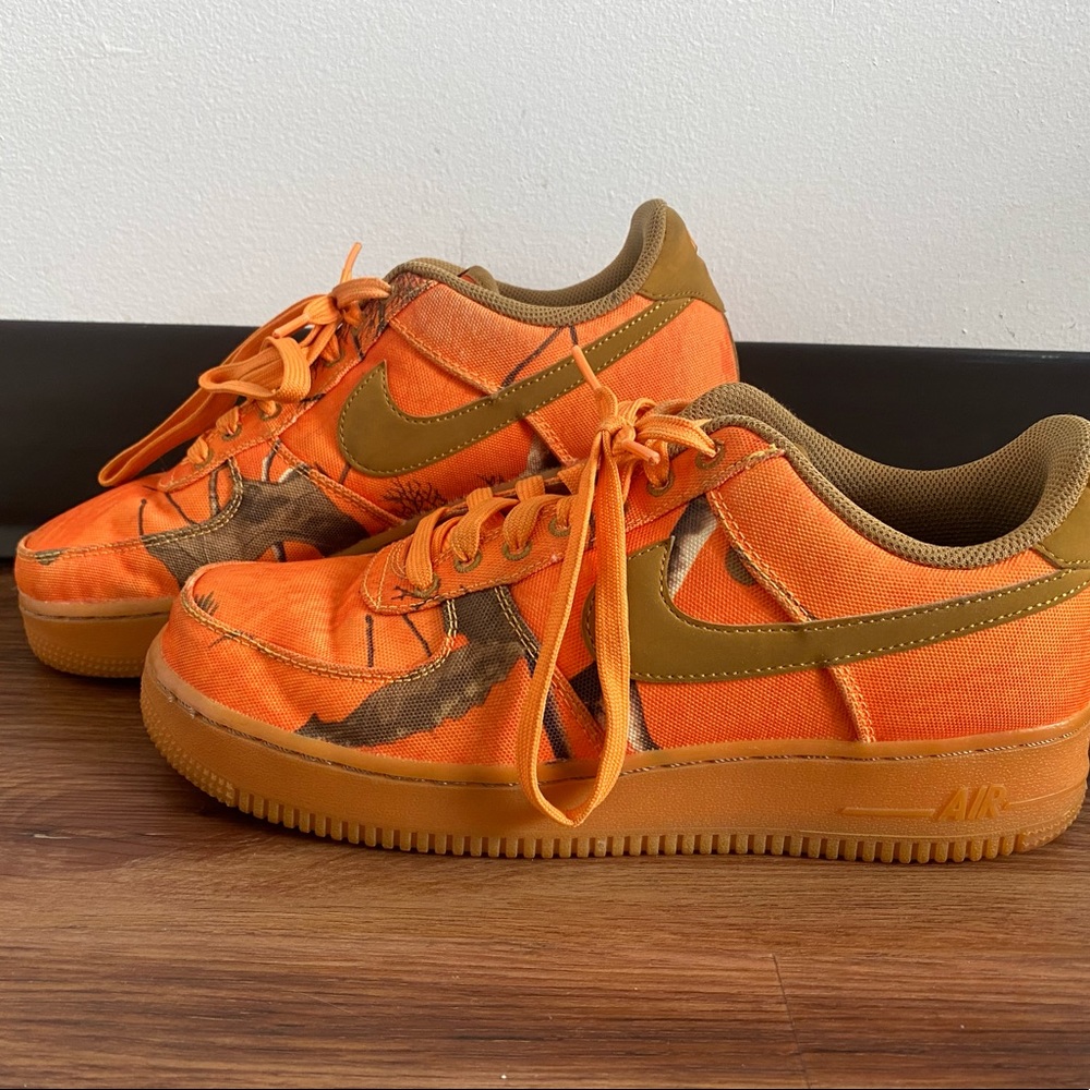 2019 REALTREE x NIKE AIR FORCE 1 '07 LV8 3 AP BLAZE CAMO AO2441-800 SIZE 8 NEW